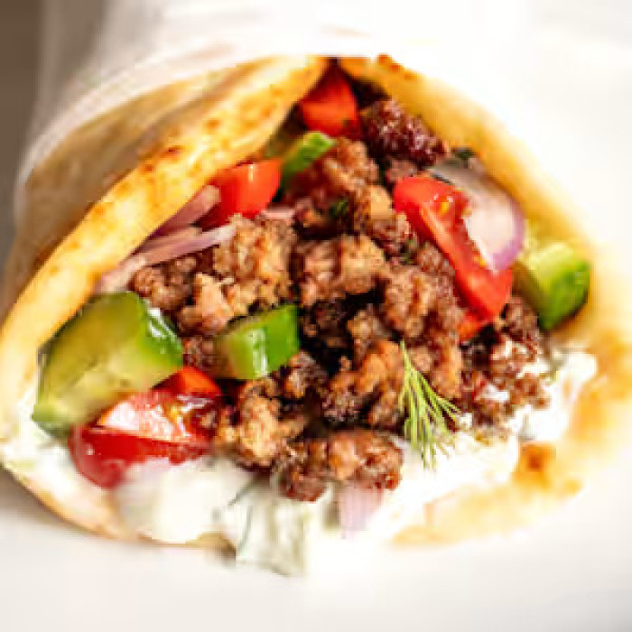 Lamb Gyro Wrap with Fries